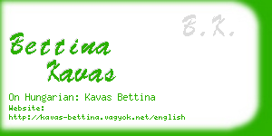 bettina kavas business card